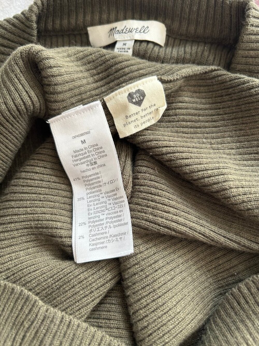 V-neck Ribbed Sweater - Picture 5 of 5
